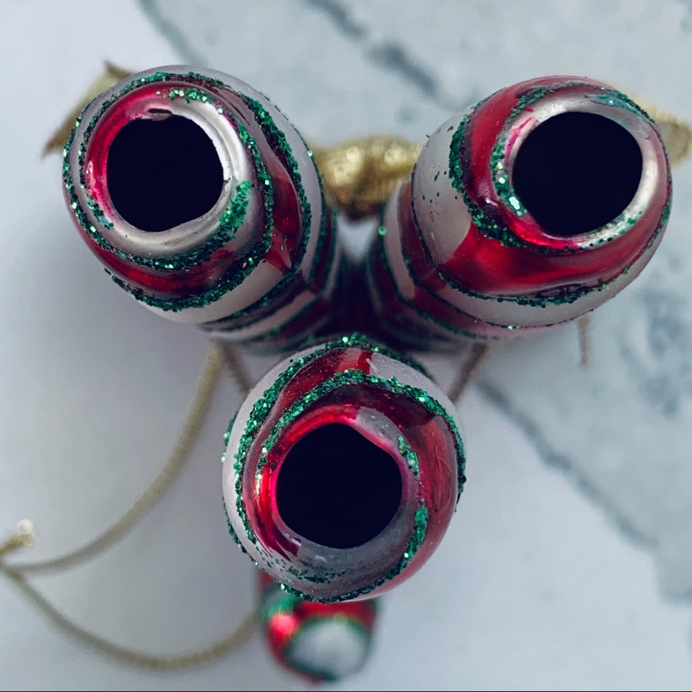 Three Metal Striped Candy Canes Ornament - Picture 5 of 5